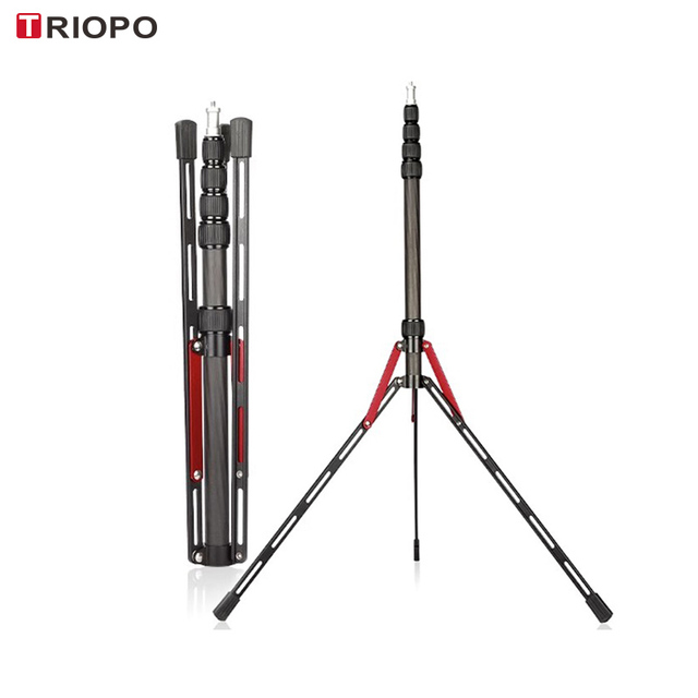 TRIOPO SL255 Carbon Fiber Professional Photography Camera Tripod 5-Leg Twist Lock Portable 2kg Load Capacity