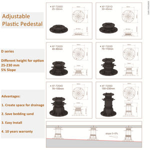 Gran oferta, <span class=keywords><strong>precio</strong></span> competitivo, pedestal de azulejo, 5% pendiente, almohadilla ajustable, accesorios para suelos, 30-45mm de XF-T201D - Product Image 5