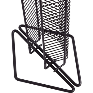 Negozi di dischi personalizzati espositore per dischi in vinile con filo metallico nero da pavimento espositore per CD DVD al dettaglio - Product Image 6