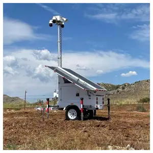Torre de monitoreo solar móvil de red 4G sin mantenimiento de 360 grados