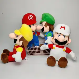 Mix Wholesale 8" Most Popular Anime Cartoon Figure Luigi Mario Plush Dolls Kids Toys