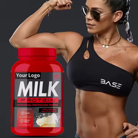 Poudre de Protéine de Lactosérum au Lait Vanillé en Gros, Complément Alimentaire pour le Fitness et le Bien-être Musculaire, Marque Privée OEM
