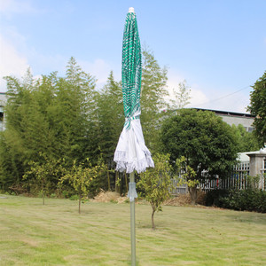 <b>Beach</b> <b>Umbrella</b> 2M Polyester Aluminum Rod With Fringe Outdoor <b>Sun</b> Protection UV Resistant Customizable For Garden Patio - Product Image 4
