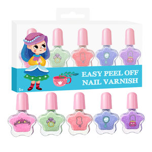 女の子のための幼児の無毒なマニキュアセット水5色マニキュアアートキット年齢3女の子の誕生日プレゼント - Product Image 3