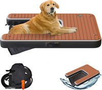 Plateforme flottante gonflable multifonctionnelle en PVC avec rampe pour chien, pour bateau, piscine, lac - Utilisation intérieure/extérieure