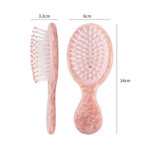 Logo personalizzato piccolo districante spazzola per capelli bagnato/asciutto stile pettine per bambini uso domestico viaggio spazzola per capelli regalo perfetto - Product Image 2