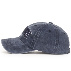 Unisex <b>Baseball</b> <b>Cap</b> Denim Cotton Sun Protection Hat New York Embroidered Vintage Style - Product Image 2