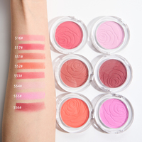 Poudre de Maquillage Personnalisée Vegan Blush Surligneur Bronzer Palette de Maquillage à Haute Teneur en Pigments Haute Qualité Meilleur Blush Marque Privée