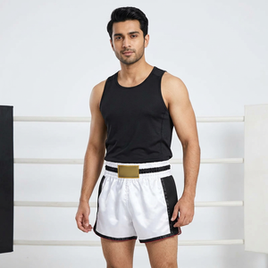 Wholesale Boxing Shorts Kickboxing Fight Muay Thai Short Custom Breathable Boxing Trunks Man MMA Shorts - Product Image 1