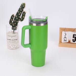 Gobelet de voyage isotherme H1.0 pour voiture, 40 oz, avec couvercle et paille, antidérapant, OEM ODM, marque personnalisée - Product Image 2