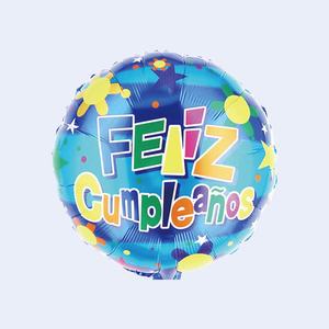 Globo de Helio de Aluminio de 45 cm con Diseño de Feliz Cumpleaños, Decoración Redonda para Fiestas Infantiles - Product Image 3