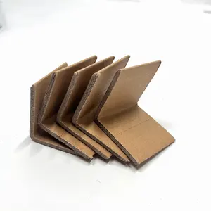Индивидуальный Размер L-образный крафт-бумажный угловой картон для поддонов 50x50x4 мм