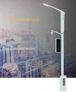 Factory Wholesale Smart Advertising Screen Controller LED Light Pole With Camera <b>CCTV</b> Smart Street Light Pole - Product Image 5