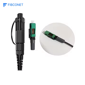 อุปกรณ์ไฟเบอร์ออปติก IP68 SC/APC สำหรับใช้งานกลางแจ้ง ตัวเชื่อมต่อแบบกันน้ำสำหรับประกอบภาคสนาม สีดำ - Product Image 4