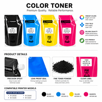 Tóner de Recarga de Alta Calidad W9050/51/52/53MC, Polvo de Tóner Dedicado para Impresoras HP Color LaserJet Managed MFP E87650z 40 60