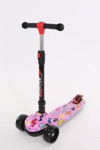 Les fabricants fournissent des trottinettes pour enfants de 2 à 9 ans, graffiti, musique, skateboard pliable à trois roues, luge, vente en gros - Product Image 4