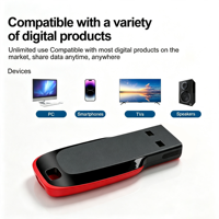 Offre spéciale pour clé USB en plastique 4 Go-128 Go, interface 2.0/3.0, noire, garantie 2 ans, puce de classe A
