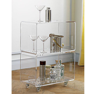 Moderna custodia girevole a 2 livelli in acrilico trasparente per ripiano ripiano per mobili <span class=keywords><strong>da</strong></span> tavolo piccolo - Product Image 6