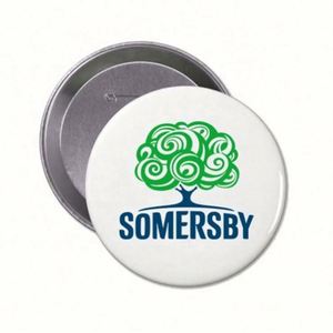 Badge bouton personnalisé en forme ronde avec logo imprimé, en fer blanc, magnétique, sans nickel, avec épingle de sécurité - Product Image 4