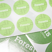 Autocollants transparents de logo, labels imperméables de PVC, commandes faites sur commande disponibles