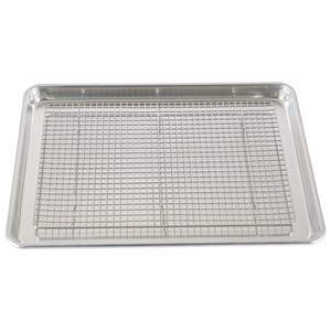 Good Quality Thick Material Metal Aluminum <strong>Baking</strong> Sheet Pan Half Size 18'' X 13'' Rectangular Bun Bake <strong>Tray</strong> <strong>Set</strong> - Product Image 2