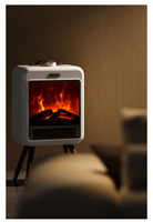 1700w Portable Ptc espace 3D chauffage incendie bureau et plancher Mini ventilateur de chauffage électrique pour le chauffage d'hiver pour la maison chambre