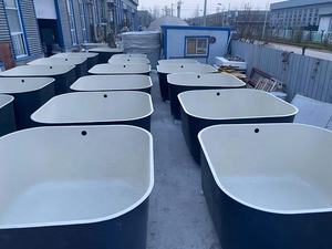 कस्टम एक्वाकल्चर मछली तालाब के लिए एफआरपी फाइबर ग्लास मछली टैंक/झींगा खेत - Product Image 4