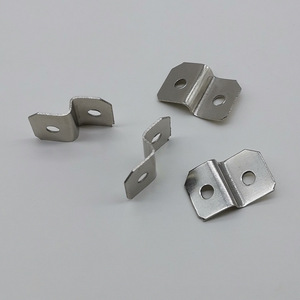 <b>Silver</b> Notched Z Shaped Corner <b>Bracket</b> Stainless Steel Durable Frame Mouldings Connector Hardware - Product Image 1