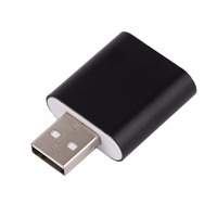 Carte son externe pour diffusion en direct K Song, adaptateur audio USB 2.0, prise audio, boîtier en alliage d'aluminium, sans pilote, universel, pour voyage