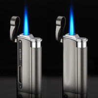 Allume-cigare haut de gamme pour hommes Conception de célébrités Internet Gravure personnalisée Métal perméable au gaz durable Coupe-vent Direct