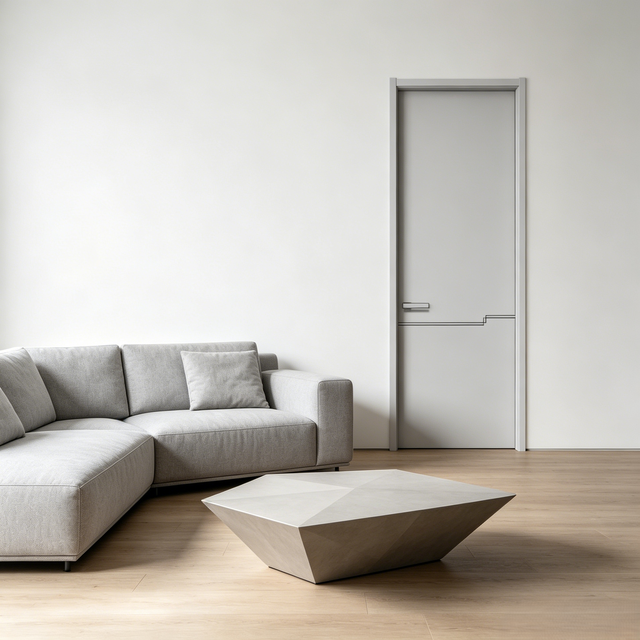 Multi-layer Composite Eco Paint-free Door Simple Bedroom Door Sets Customizable Wooden Doors for Hotel Rooms