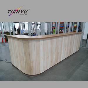 דלפק קידום מכירות נייד מתקפל מאלומיניום איכותי עם תאורת לד, שולחן לתערוכות, רב מכר - Product Image 4