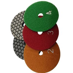 混凝土花岗岩大理石石材用柔性钩环蜂窝金刚石干树脂抛光垫 - Product Image 4