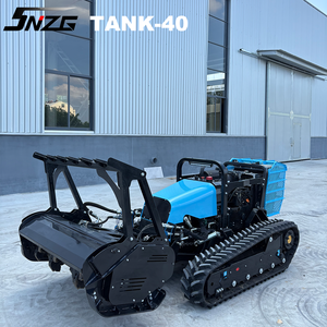 Tondeuse à gazon à braquage zéro SHANNENG, robot industriel diesel télécommandé sur chenilles pour la végétation en pente raide, nouveau modèle TANK 40 avec GPS - Product Image 6