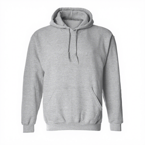 Unisex <b>Pink</b> Hooded <b>Sweatshirt</b> Regular Fit Cotton French Terry Casual Long Sleeve Pocket Autumn Wear 2027 - Product Image 2