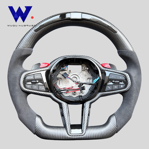 Volante Deportivo LED de Fibra de Carbono Mate para Toyota <span class=keywords><strong>BMW</strong></span> F10 F20 F30 F15 F25 F07 F01 G20 G30 320 <span class=keywords><strong>525</strong></span> X3 X5 M3 M4 M6 M - Product Image 1