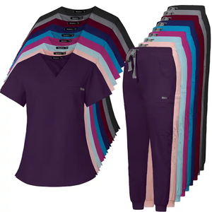 Nuevo Diseño de Uniformes Médicos Elásticos de Spandex para Hospital, Uniformes de Enfermería, Ropa de Trabajo Quirúrgica para Mujeres y Hombres - Product Image 4