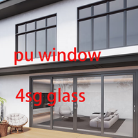 Proveedor de Ventanas de Poliuretano y Fibra de Vidrio, Puerta Abatible de Alta Resistencia y Bajo Valor U, Ventana Compuesta de GFRPU para Proyectos de Casas Pasivas