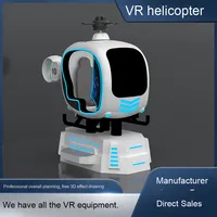 Nuevas llegadas inteligentes Vr Avión de vuelo Vr 9d Simulador de helicóptero Simulador de realidad virtual Vr Helicóptero Simulador de vuelo