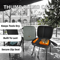 BRN BRN-894 EVA Water Resistant Hardcase for Thumb Piano and 17 Keys with Zipper Closure-Special Purpose Storage Bag