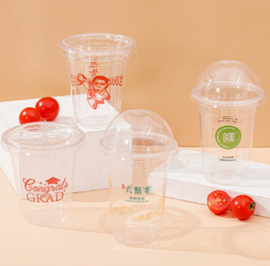 Hot Selling 16oz Food-Grade PET <b>Plastic</b> Single Wall <b>Cups</b> with Lids 90mm Mouth Coffee <b>Cups</b> Sealable Logo Printing Available - Product Image 5