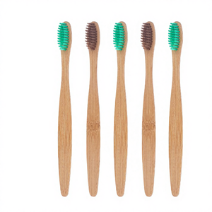 Natural Adult <b>Toothbrush</b> with Soft for Fiber Bristles Plastic for Handle <b>Disposable</b> Eco-Friendly for Hotel Home Travel Use - Product Image 3
