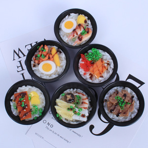 Porte-clés bibimbap coréen réaliste de grande taille, décoration de stand de marché nocturne, breloque de sac - Product Image 4