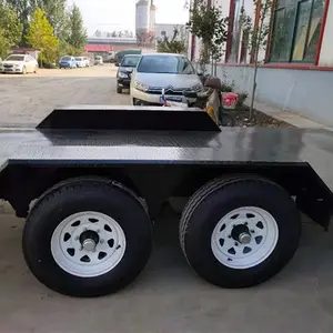 Fabrika transferi kamyon römork Flatbed araç römorku