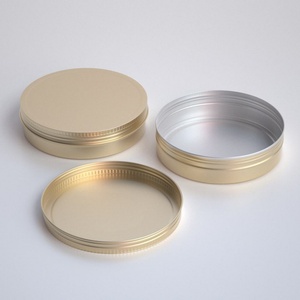 180ml Round Aluminum Cosmetic Tin Aluminum Screw Cap Tin Aluminum Tin Can for Body Butter - Product Image 2