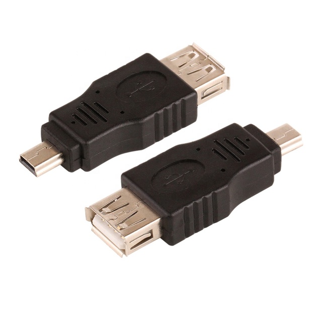 USB 2.0 Female Standard Type a to Mini USB Male Adapter Converter Adaptor for PC Laptop