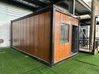 Casa Contenedor Modular de Acero Prefabricada de Lujo, Desmontable, para Camping, Apartamentos y Hoteles, 20 pies/40 pies