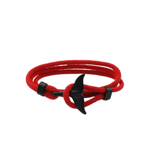 <span class=keywords><strong>Milan</strong></span> Line Ocean Series Anchor Style Whale Tail Bracelet Pulseras con dijes bohemios para parejas Idea de regalo roja - Product Image 6