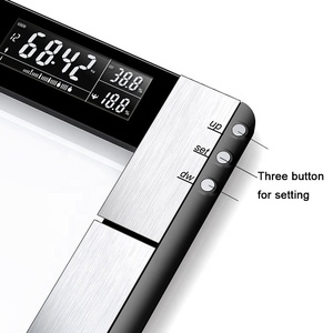 Verre échelles pèsent graisse corporelle avec LCD inverse affichage salle de bain <span class=keywords><strong>balance</strong></span> corporelle connexion intelligente échelle de graisse corporelle - Product Image 2