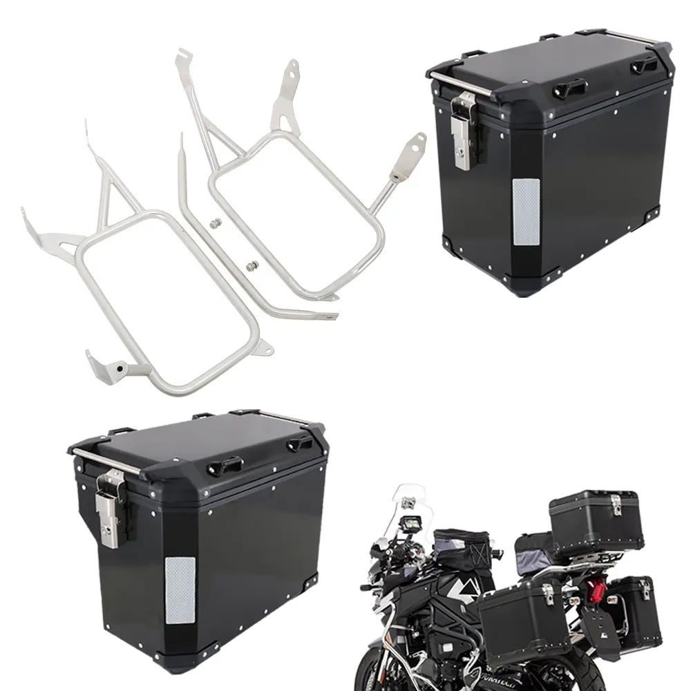 JFG मोटरसाइकिल ट्रंक पूंछ बॉक्स सामान मिश्र धातु पक्ष एल्यूमीनियम मोटरसाइकिल बॉक्स के लिए बीएमडब्ल्यू के लिए R1200Gs R1250Gs पक्ष बक्से